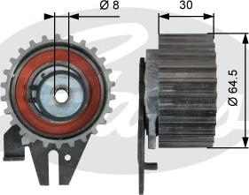 Gates T43239 - Обтяжна ролка, ангренаж vvparts.bg