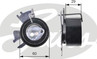 Gates T43231 - Обтяжна ролка, ангренаж vvparts.bg