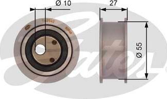 Gates T42042 - Обтяжна ролка, ангренаж vvparts.bg