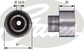 Gates T42054 - Паразитна / водеща ролка, зъбен ремък vvparts.bg