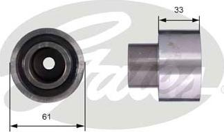 Gates T42055 - Паразитна / водеща ролка, зъбен ремък vvparts.bg