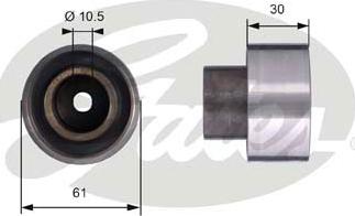 Gates T42053 - Паразитна / водеща ролка, зъбен ремък vvparts.bg