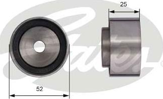 Gates T42005 - Паразитна / водеща ролка, зъбен ремък vvparts.bg