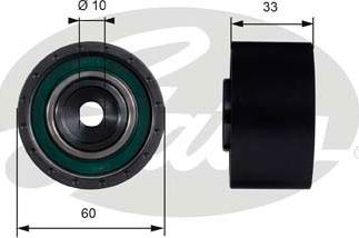 Gates T42010 - Паразитна / водеща ролка, зъбен ремък vvparts.bg