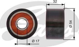 Gates T42167 - Паразитна / водеща ролка, зъбен ремък vvparts.bg