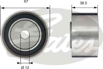 Gates T42173 - Паразитна / водеща ролка, зъбен ремък vvparts.bg