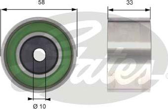 Gates T42210 - Паразитна / водеща ролка, зъбен ремък vvparts.bg