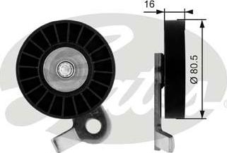 Gates T39060 - Паразитна / водеща ролка, пистов ремък vvparts.bg