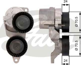 Gates T39026 - Ремъчен обтегач, пистов ремък vvparts.bg