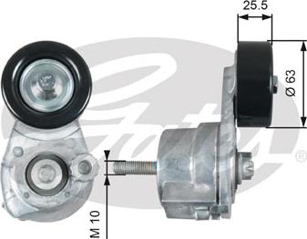 Gates T39160 - Ремъчен обтегач, пистов ремък vvparts.bg