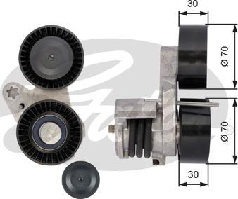 Gates T39114 - Ремъчен обтегач, пистов ремък vvparts.bg