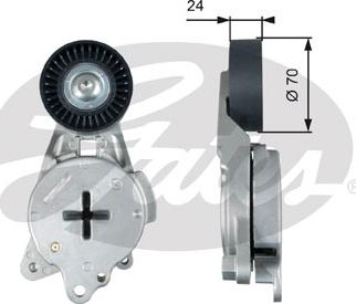 Gates T39268 - Ремъчен обтегач, пистов ремък vvparts.bg