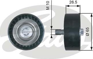 Gates T36464 - Паразитна / водеща ролка, пистов ремък vvparts.bg