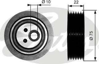 Gates T36050 - Паразитна / водеща ролка, пистов ремък vvparts.bg