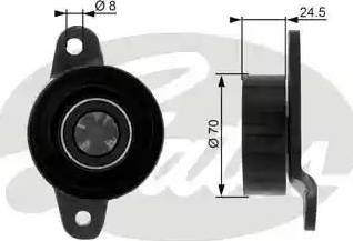 Gates T36036 - Паразитна / водеща ролка, пистов ремък vvparts.bg