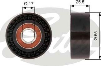 Gates T36394 - Паразитна / водеща ролка, пистов ремък vvparts.bg