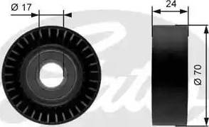 Gates T36215 - Паразитна / водеща ролка, пистов ремък vvparts.bg