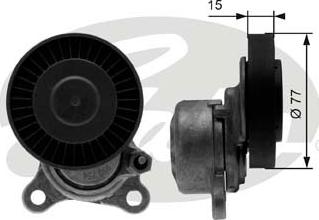 Gates T38441 - Ремъчен обтегач, пистов ремък vvparts.bg