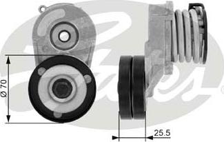 Gates T38432 - Ремъчен обтегач, пистов ремък vvparts.bg