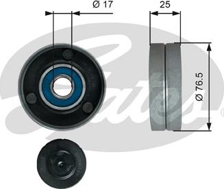 Gates T38059 - Паразитна / водеща ролка, пистов ремък vvparts.bg