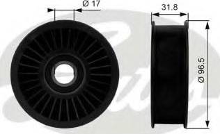 Gates T38012 - Паразитна / водеща ролка, пистов ремък vvparts.bg