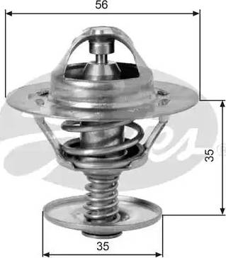 Gates TH09582 - Термостат, охладителна течност vvparts.bg