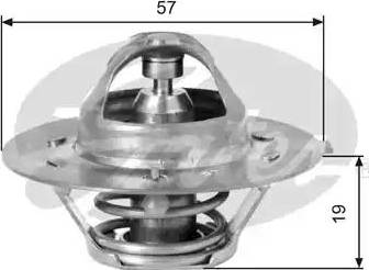 Gates TH09082G1 - Термостат, охладителна течност vvparts.bg