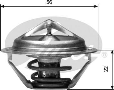 Gates TH06182G1 - Термостат, охладителна течност vvparts.bg