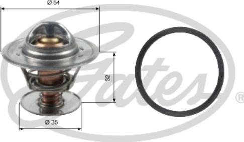 Gates TH13684G1 - Термостат, охладителна течност vvparts.bg