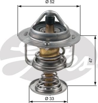 Gates TH30580G1 - Термостат, охладителна течност vvparts.bg