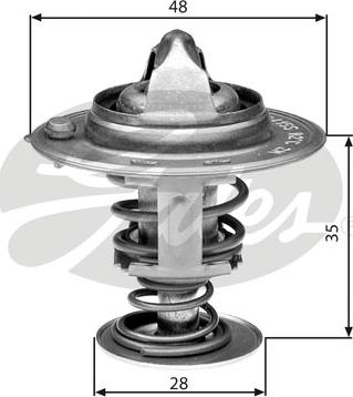 Gates TH30082G1 - Термостат, охладителна течност vvparts.bg