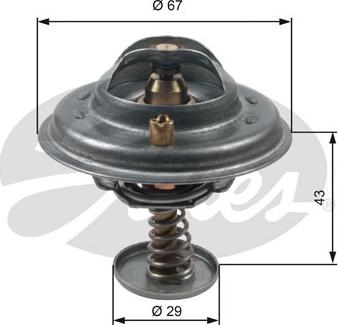 Gates TH27680G1 - Термостат, охладителна течност vvparts.bg