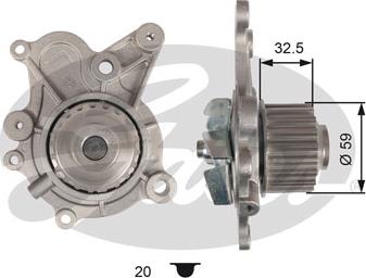 Gates WP0096 - Водна помпа vvparts.bg