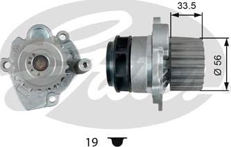 Gates WP0091 - Водна помпа vvparts.bg