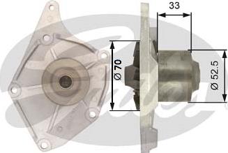 Gates WP0044 - Водна помпа vvparts.bg