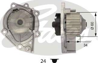 Gates WP0045 - Водна помпа vvparts.bg