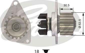 Gates WP0056 - Водна помпа vvparts.bg