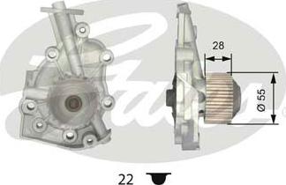 Gates WP0058 - Водна помпа vvparts.bg