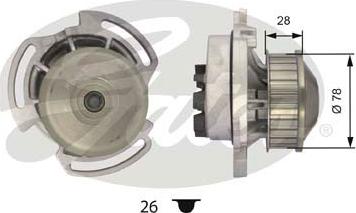 Gates WP0060 - Водна помпа vvparts.bg