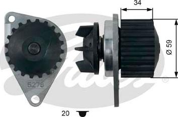 Gates WP0011 - Водна помпа vvparts.bg