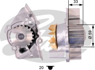 Gates WP0085 - Водна помпа vvparts.bg