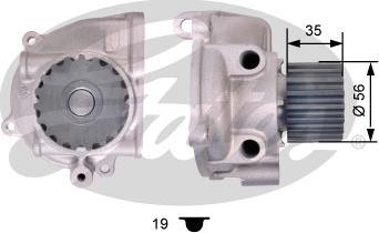 Gates WP0086 - Водна помпа vvparts.bg