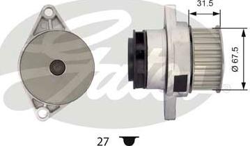 Gates WP0026 - Водна помпа vvparts.bg