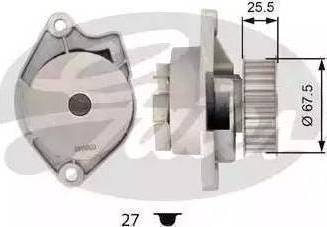 Delphi WP1875 - Водна помпа vvparts.bg