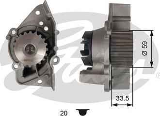 Gates WP0103 - Водна помпа vvparts.bg