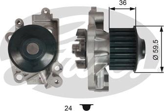 Gates WP0110 - Водна помпа vvparts.bg