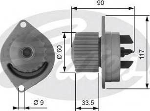 Gates Z80494 - Водна помпа vvparts.bg