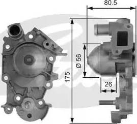 Gates Z80495 - Водна помпа vvparts.bg