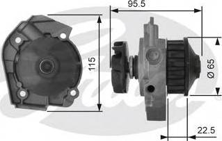 Gates Z80493 - Водна помпа vvparts.bg