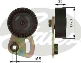 GATES-AU 39019 - Ремъчен обтегач, пистов ремък vvparts.bg